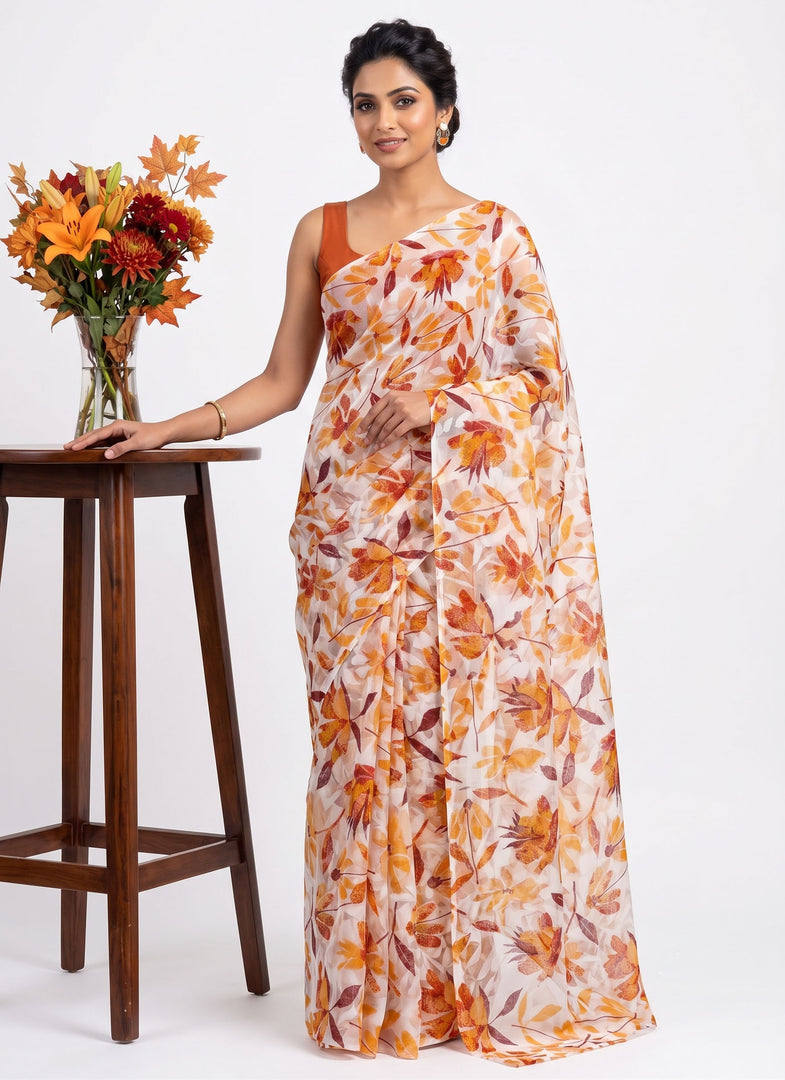 High Quality Garden Vareli Latest Summer Roganza Saree