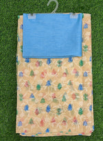 Load image into Gallery viewer, Beautiful Garden Vareli Printed Summer Roganza Saree with Blouse