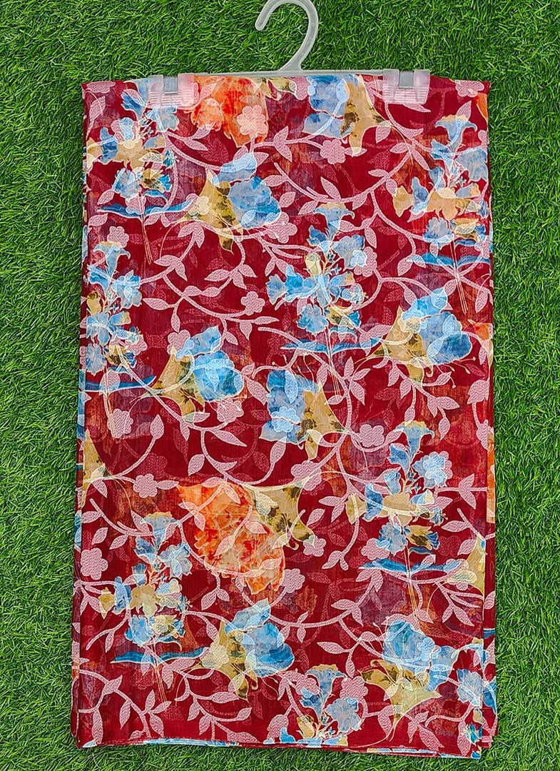 High Quality Garden Vareli Latest Summer Roganza Saree