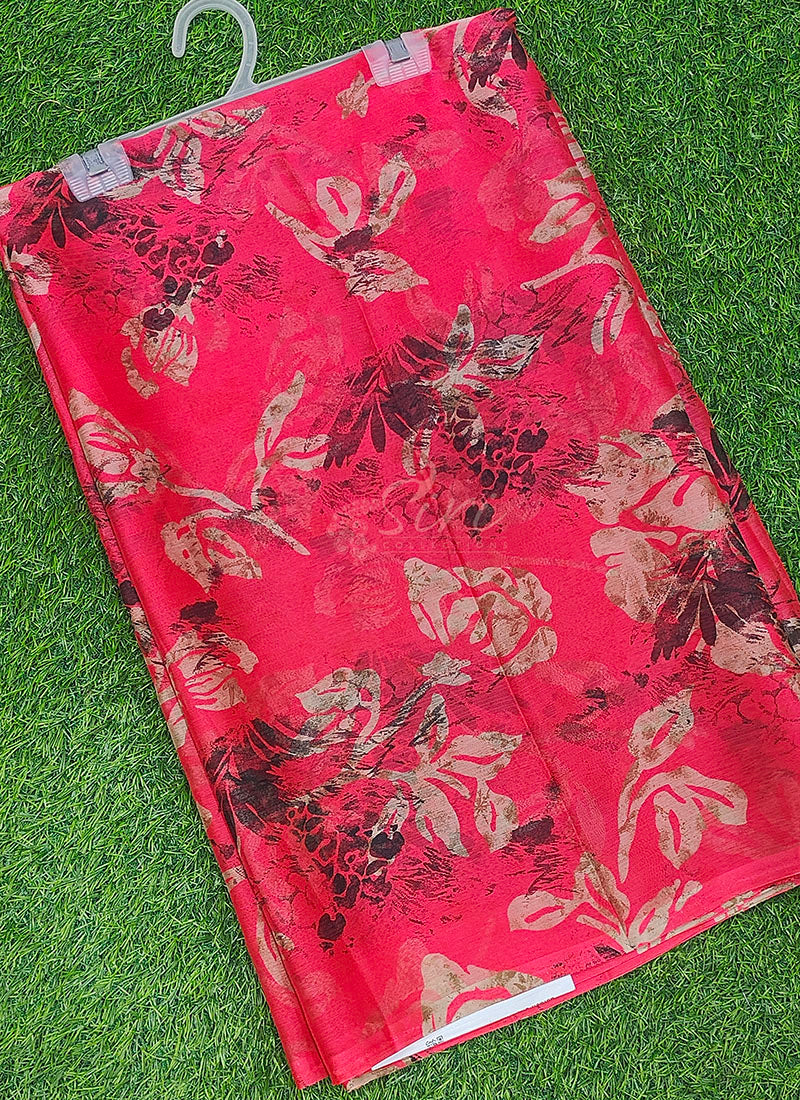 High Quality Garden Vareli Printed Nara Chiffon Saree – Siri Collections