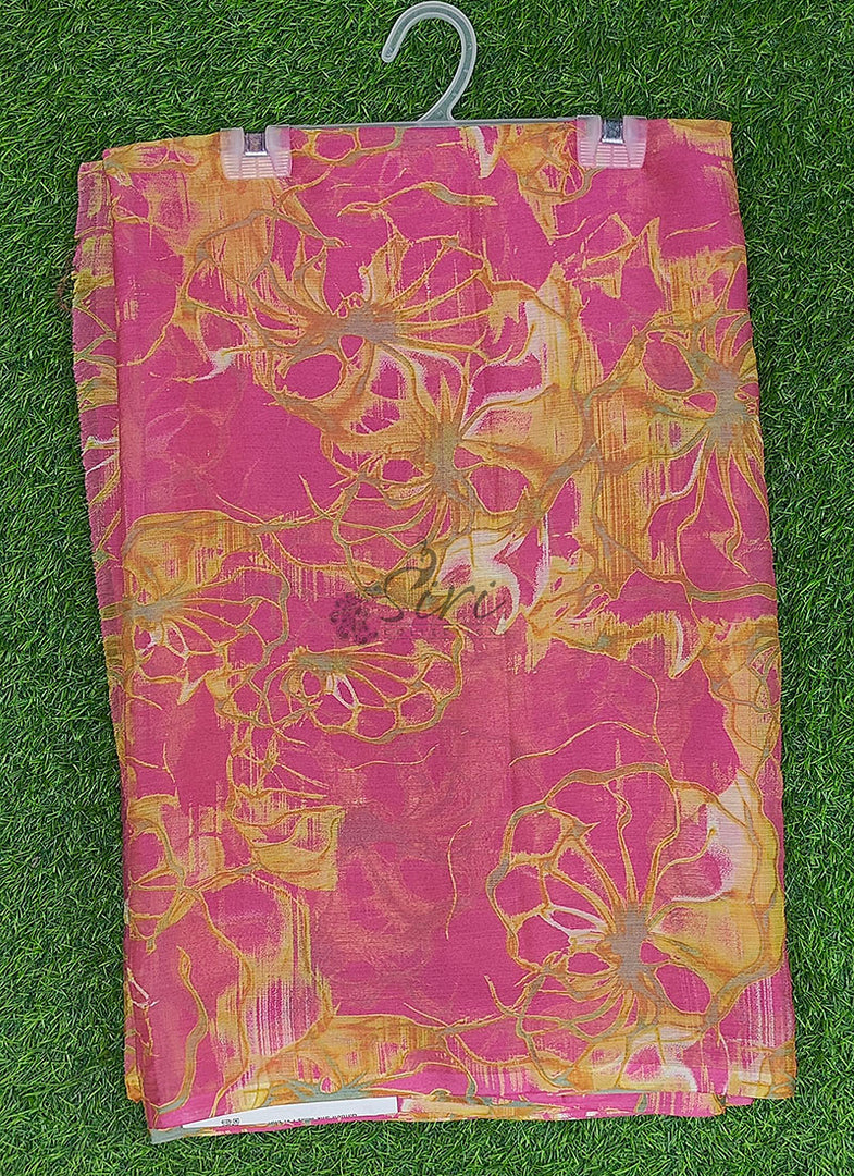 Garden Vareli Super Nara Chiffon Saree without Blouse
