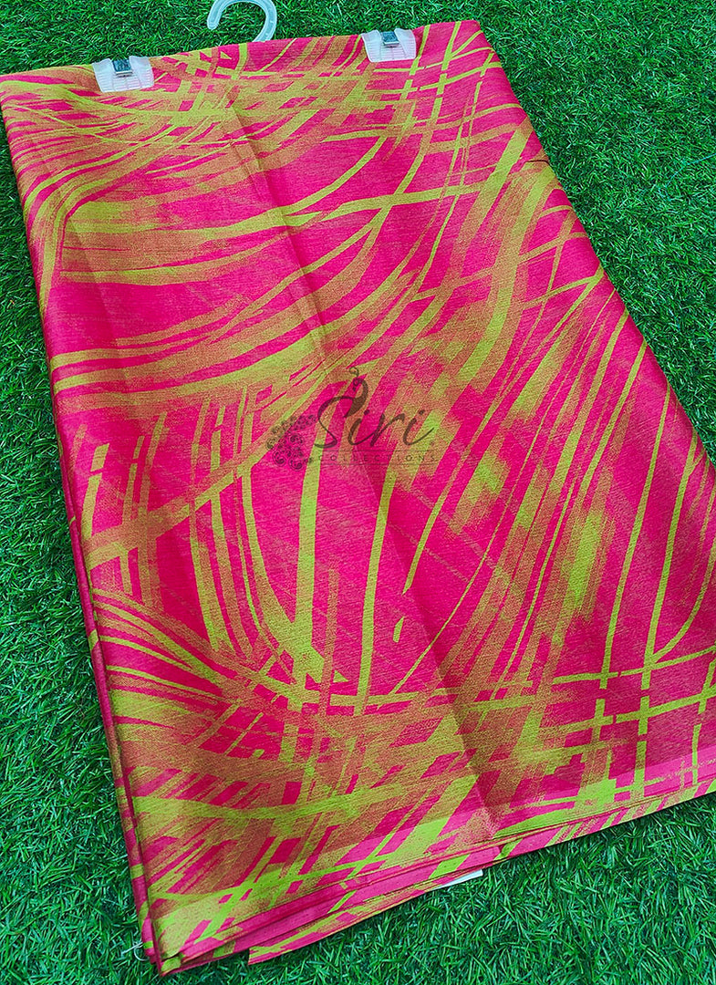 Latest Garden Vareli Printed Super Nara Chiffon Saree