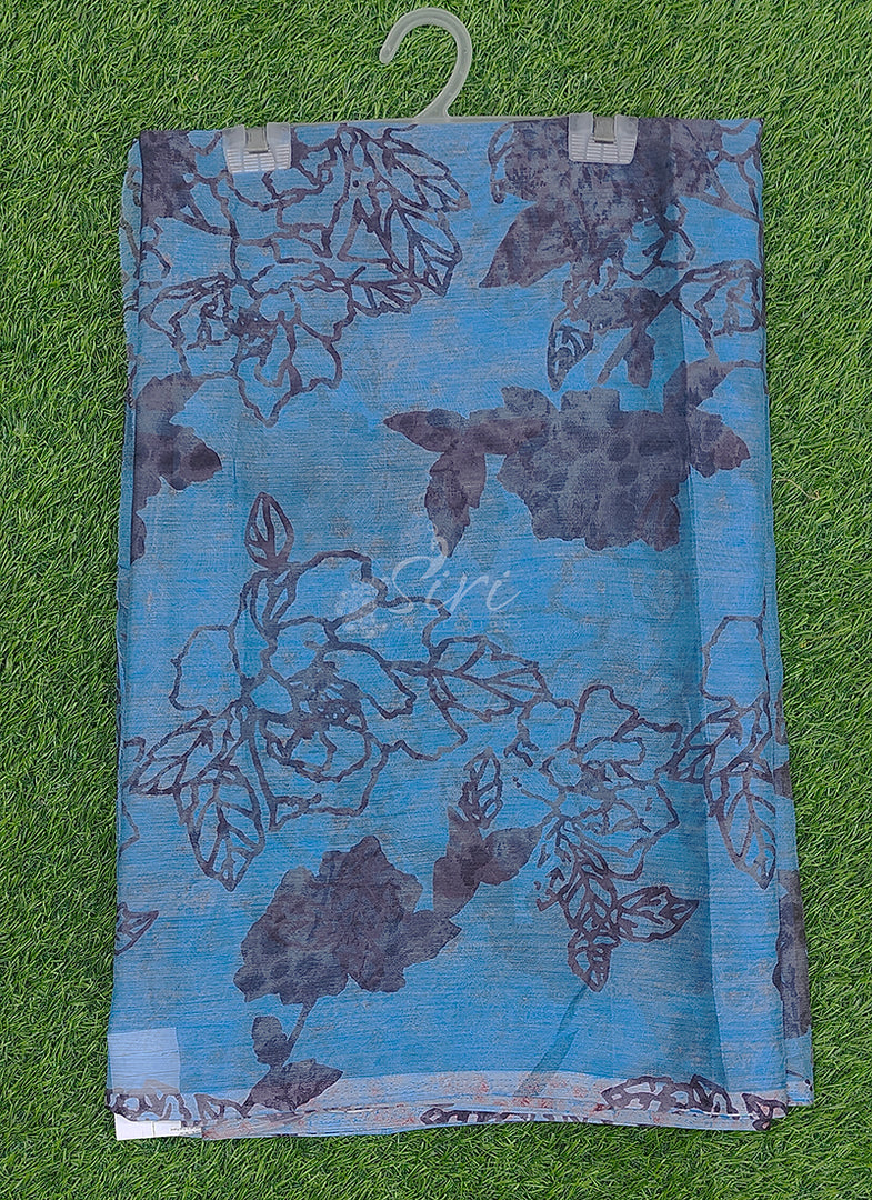 Exclusive Garden Vareli Printed Super Nara Chiffon Saree