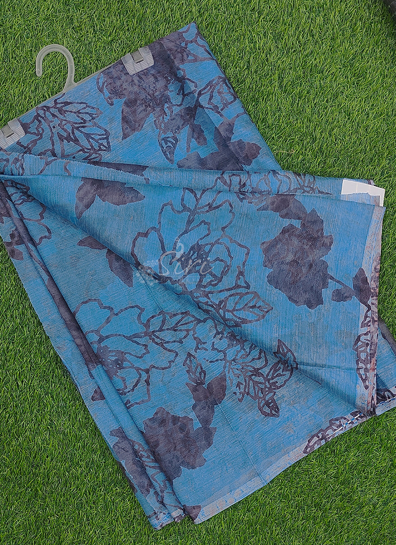 Exclusive Garden Vareli Printed Super Nara Chiffon Saree