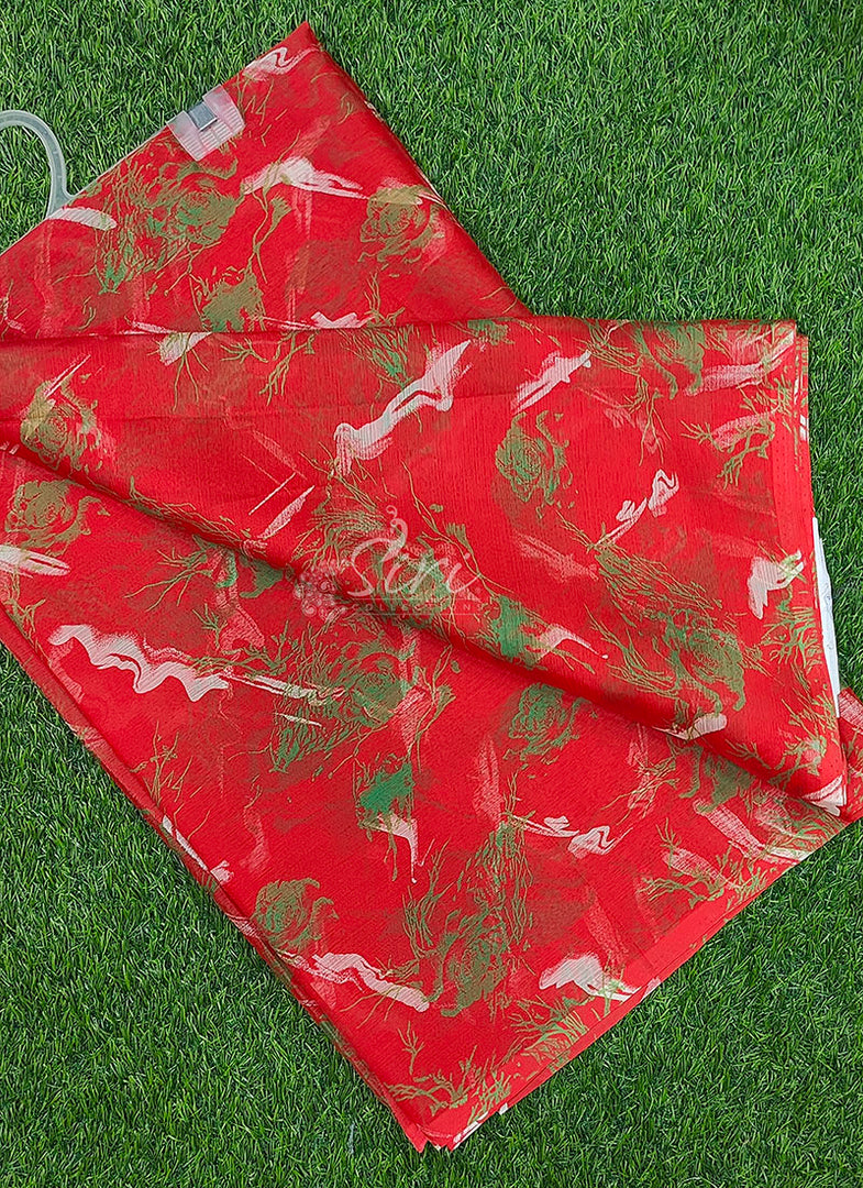 Exclusive Garden Vareli Super Nara Chiffon Saree