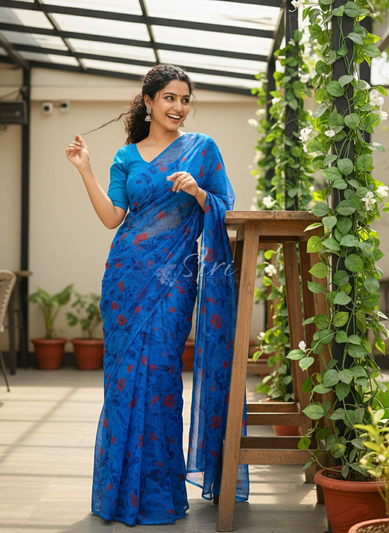 Latest Garden Vareli Super Nara Chiffon Saree