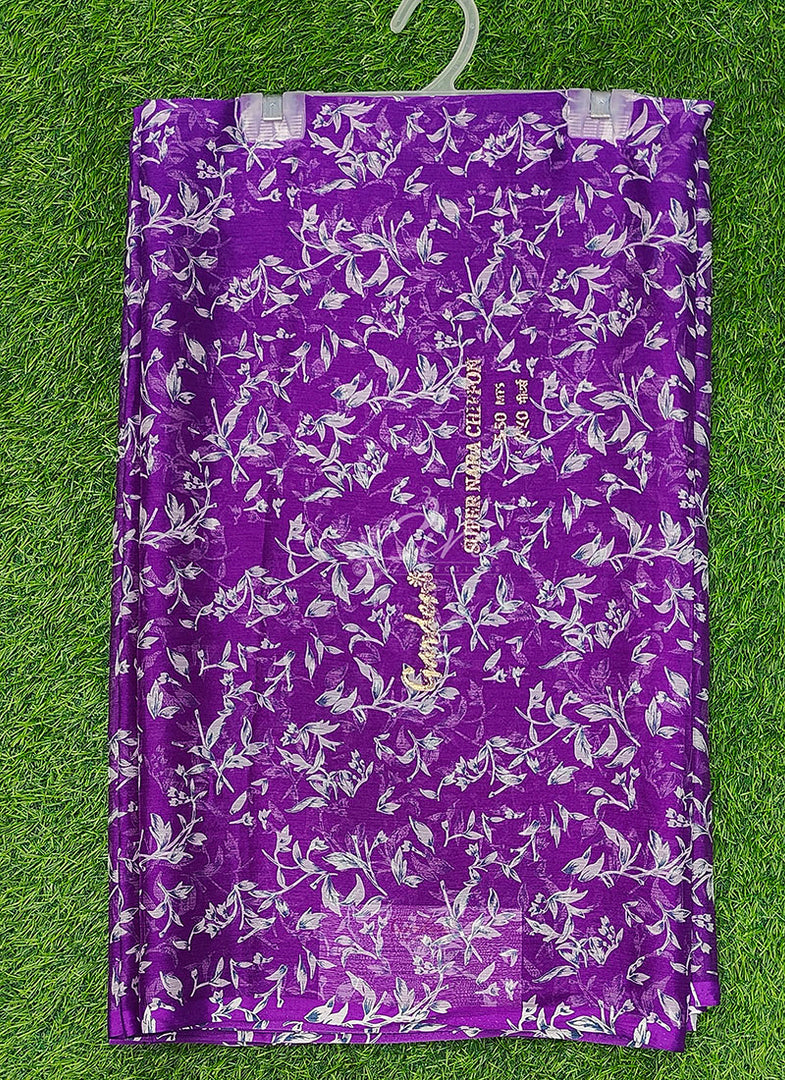 Latest Garden Vareli Super Nara Chiffon Saree without Blouse