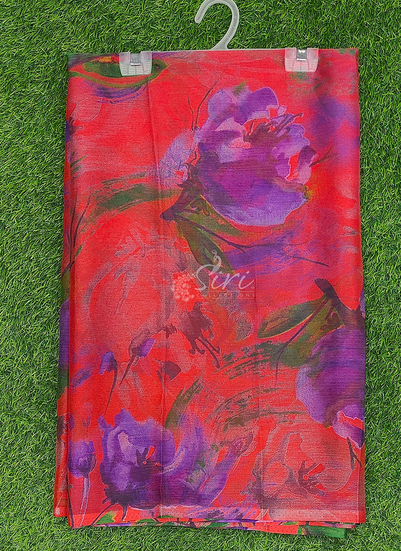Latest Light Weight Garden Vareli Super Nara Chiffon Saree