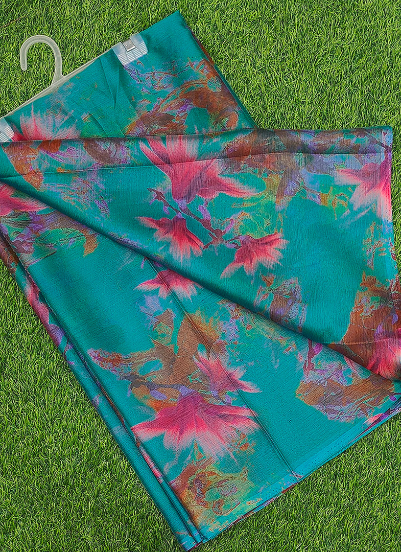 Garden Vareli Super Nara Chiffon Saree without Blouse