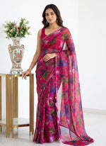 Load image into Gallery viewer, Latest Garden Vareli Super Nara Chiffon Saree without Blouse