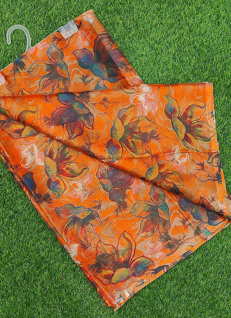 Latest Garden Vareli Super Nara Chiffon Saree without Blouse