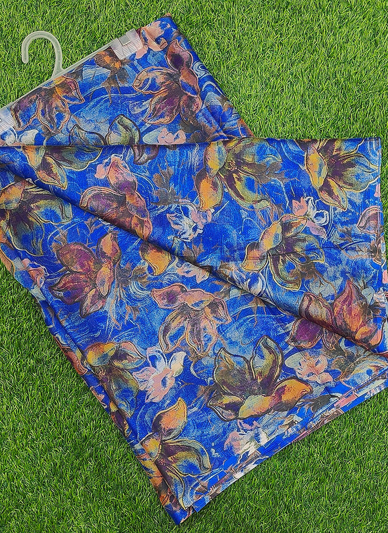 Latest Garden Vareli Super Nara Chiffon Saree without Blouse
