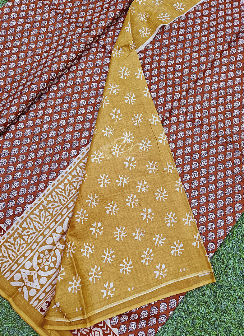 Elegant Soft Jaipur Pure Cotton Saree