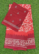 Load image into Gallery viewer, Beautiful Batik Print Pure Cotton Saree
