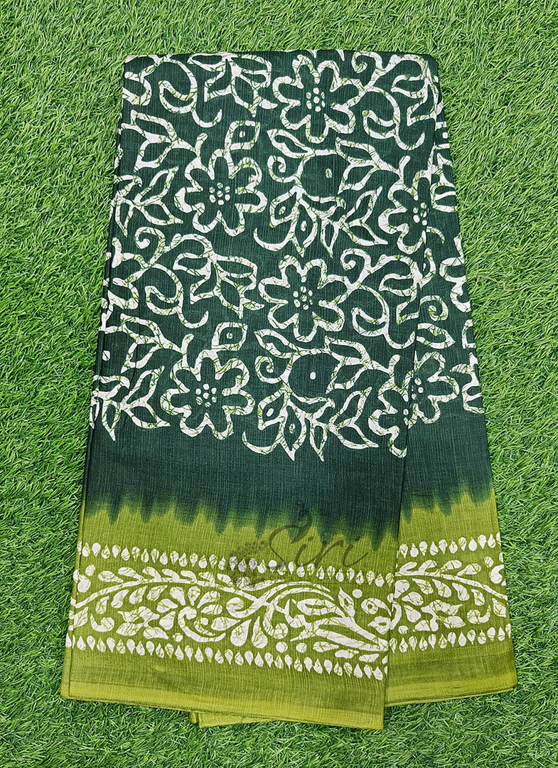 Beautiful Batik Print Pure Cotton Saree