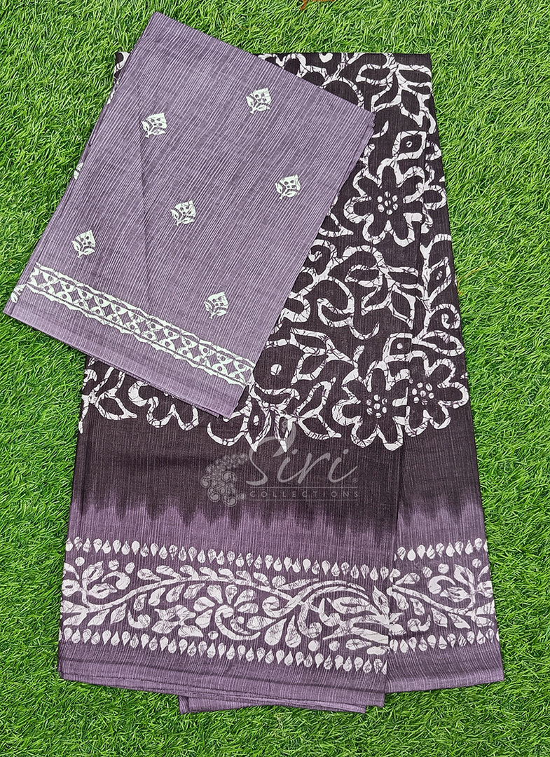 Beautiful Batik Print Pure Cotton Saree