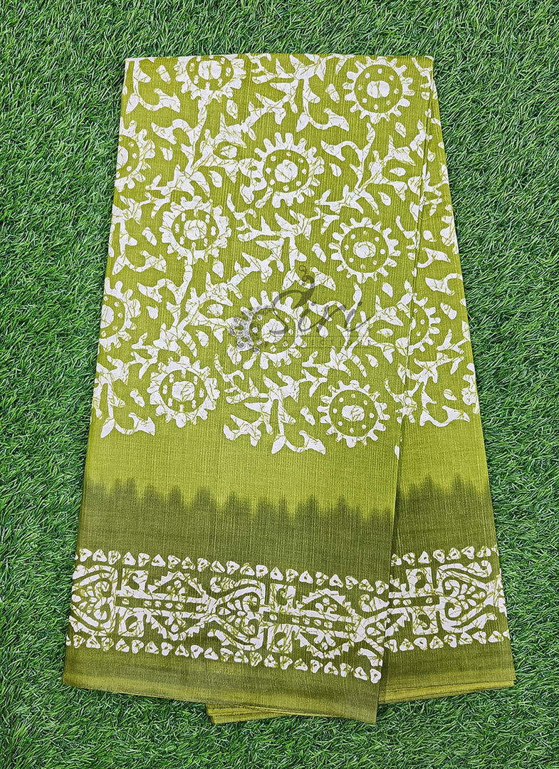 Beautiful Batik Print Pure Cotton Saree