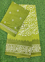 Load image into Gallery viewer, Beautiful Batik Print Pure Cotton Saree
