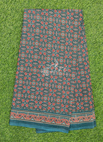 Load image into Gallery viewer, Ajrakh Print Pure Cotton Saree
