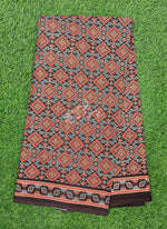 Load image into Gallery viewer, Ajrakh Print Pure Cotton Saree
