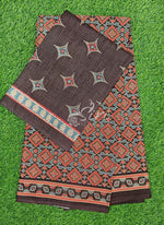 Load image into Gallery viewer, Ajrakh Print Pure Cotton Saree
