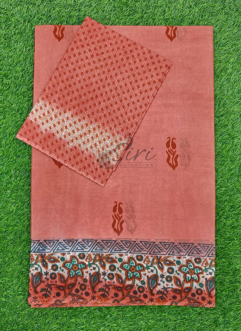 Latest Printed Pure Cotton Saree