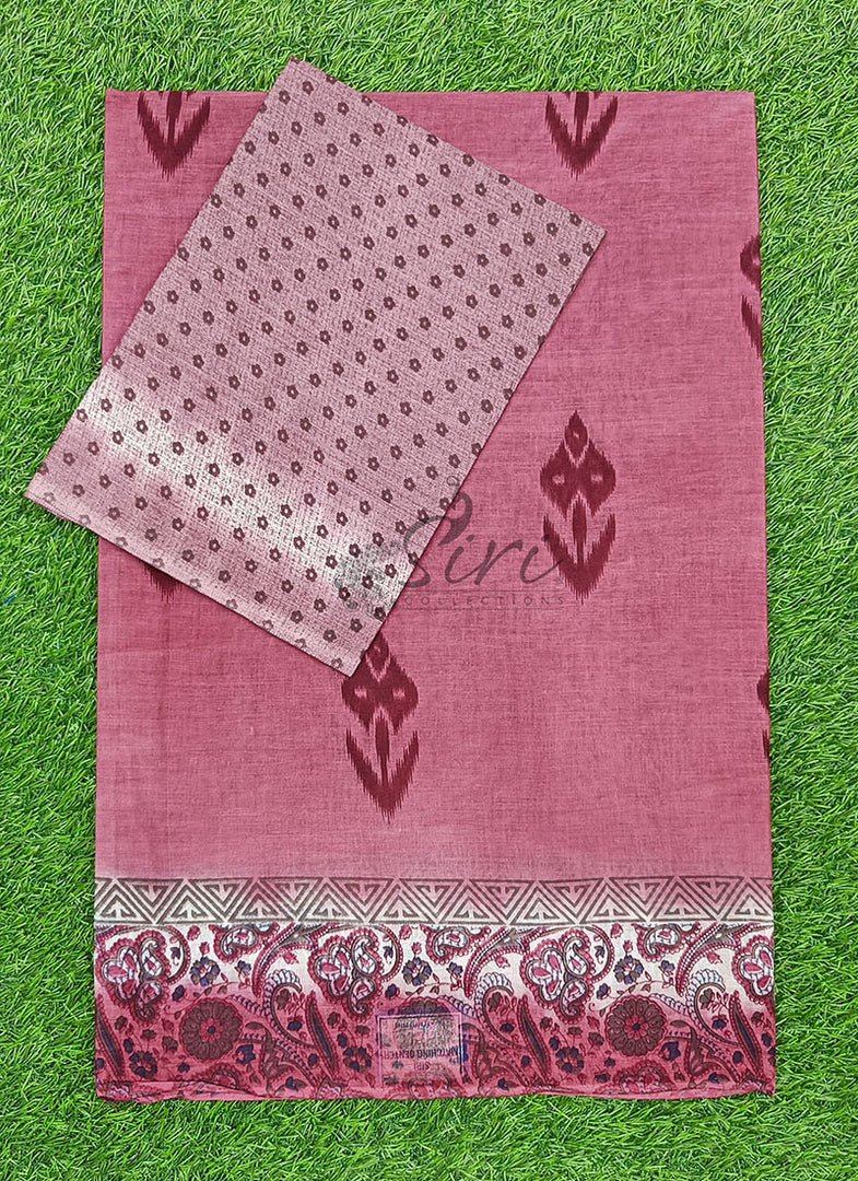 Latest Printed Pure Cotton Saree