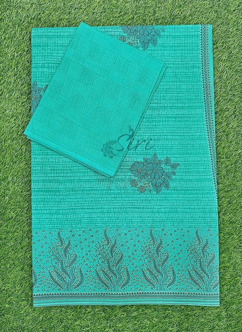 Latest Printed Pure Cotton Saree