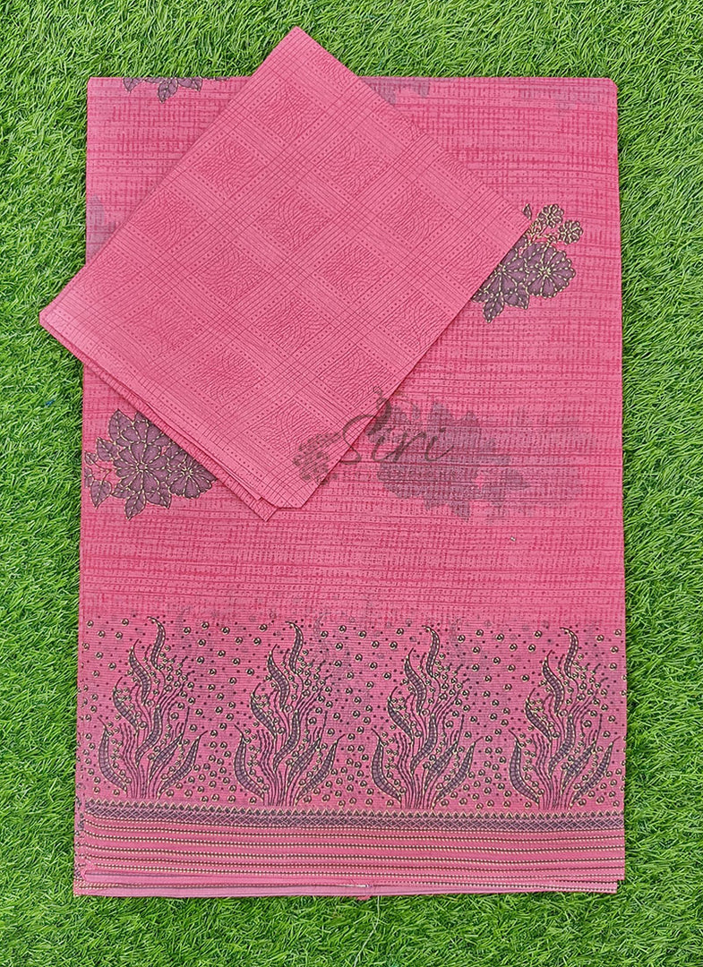 Latest Printed Pure Cotton Saree