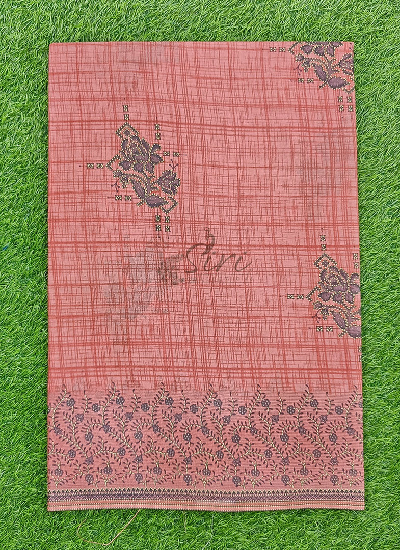 Latest Printed Pure Cotton Saree