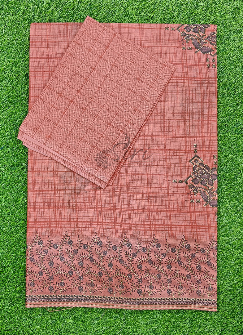 Latest Printed Pure Cotton Saree