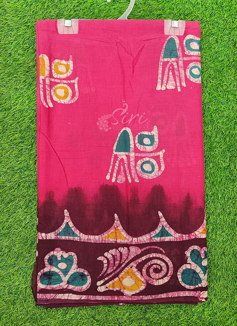 Pure Soft Cotton Saree in Batik