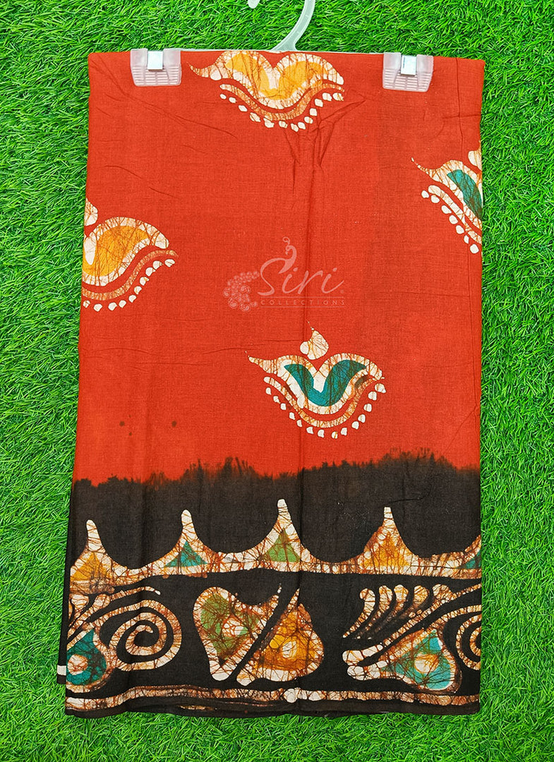 Pure Soft Cotton Saree in Batik