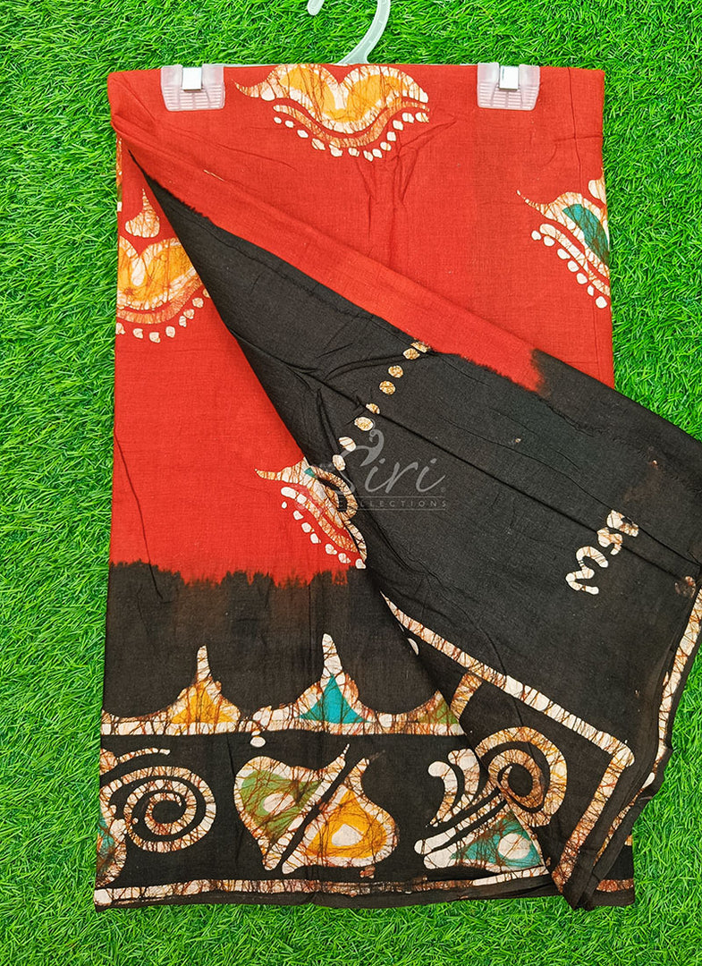 Pure Soft Cotton Saree in Batik