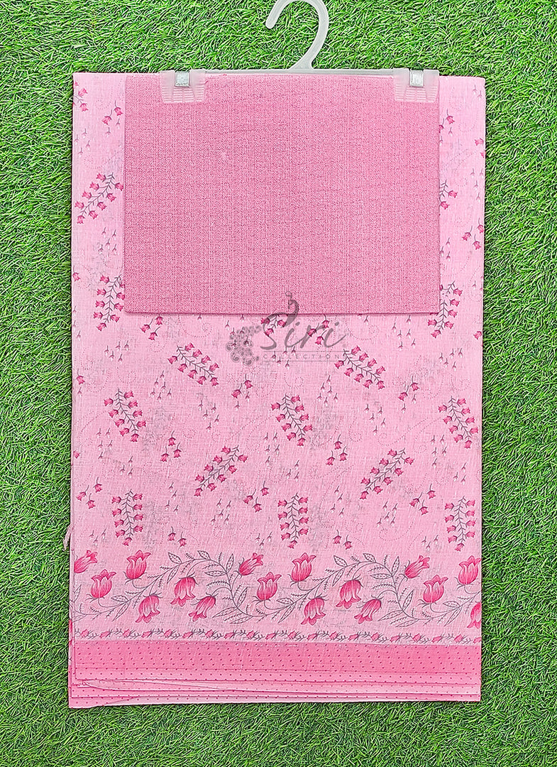 Pure Printed Soft Cotton Saree
