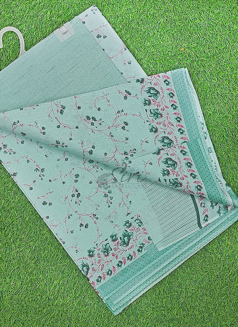 Pure Printed Soft Cotton Saree