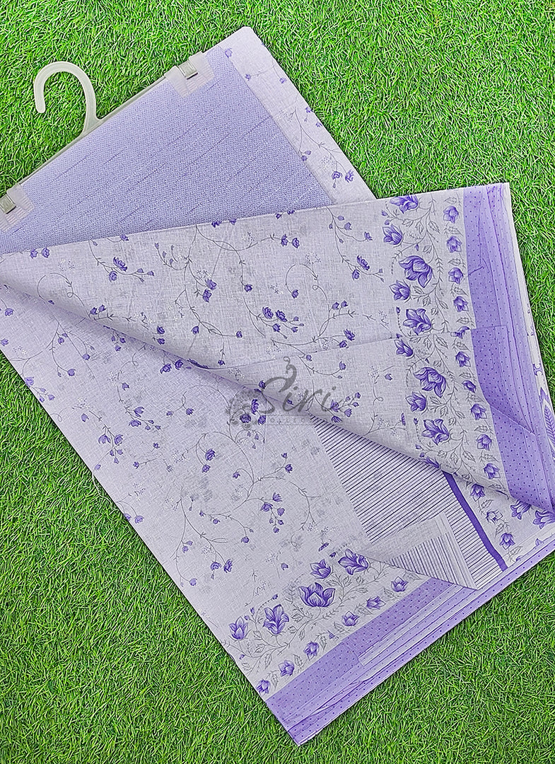 Pure Printed Soft Cotton Saree
