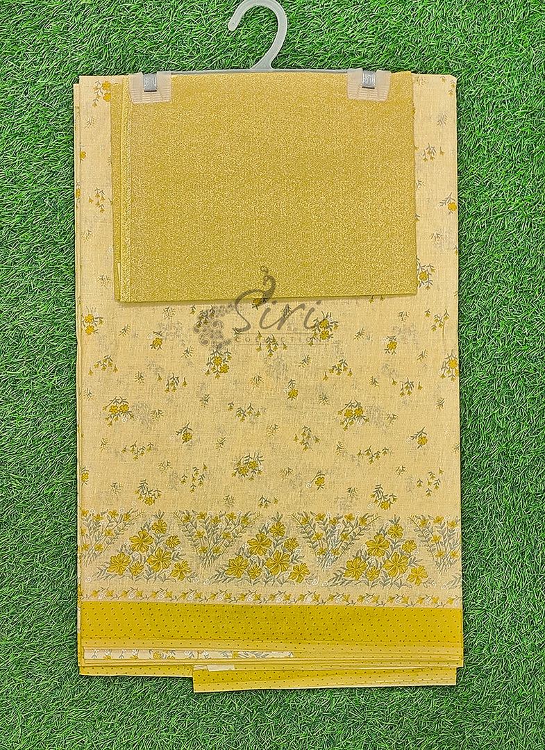 Pure Printed Soft Cotton Saree