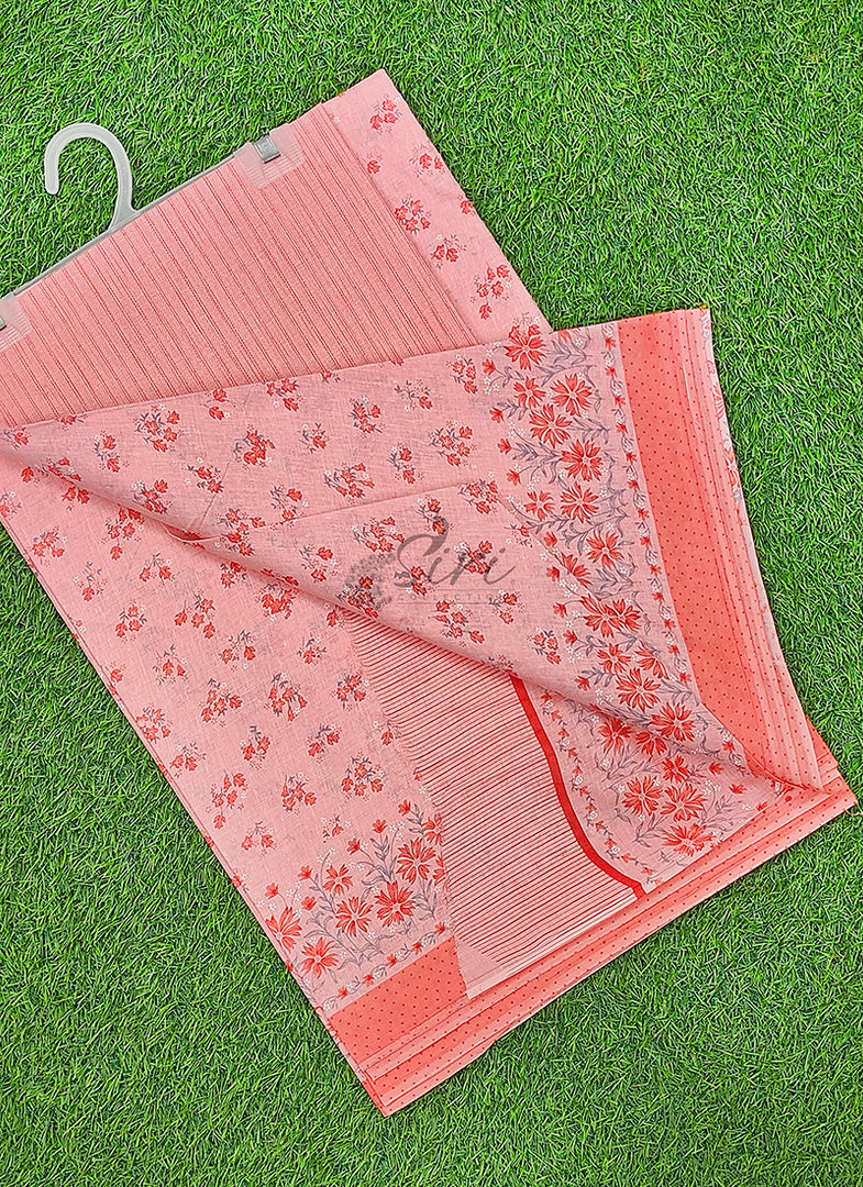 Pure Printed Soft Cotton Saree