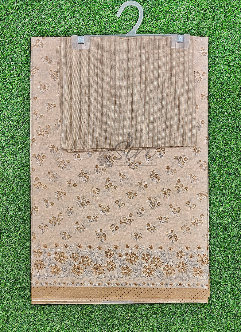 Pure Printed Soft Cotton Saree