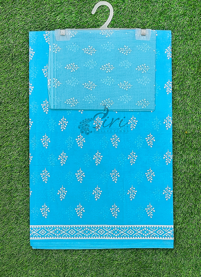 Pure Printed Soft Cotton Saree