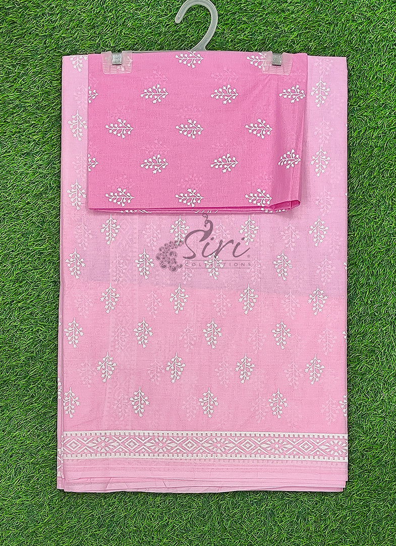 Pure Printed Soft Cotton Saree