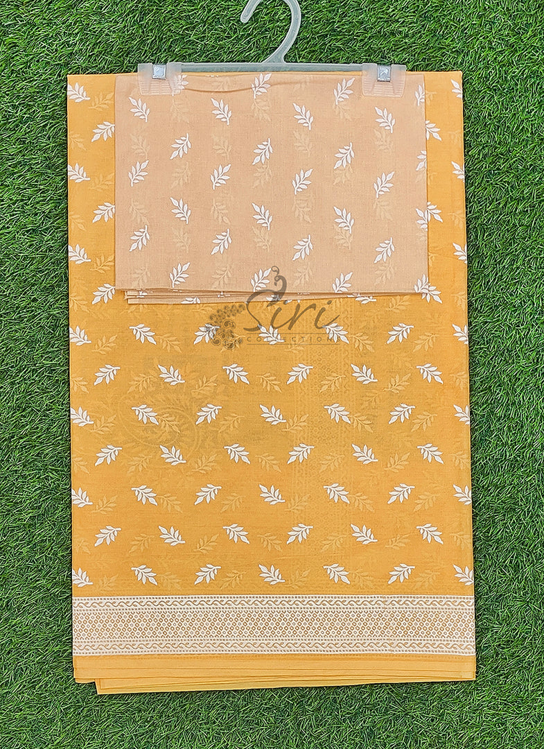 Pure Printed Soft Cotton Saree