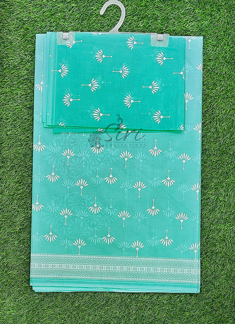Pure Printed Soft Cotton Saree