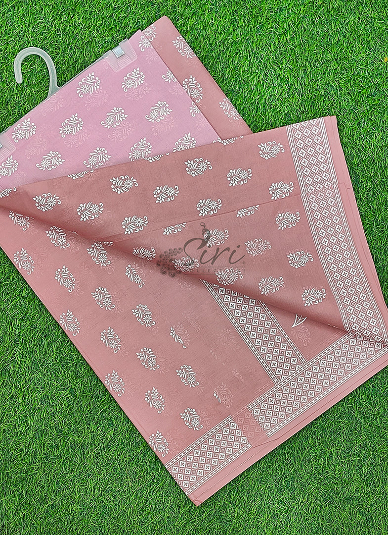Pure Printed Soft Cotton Saree