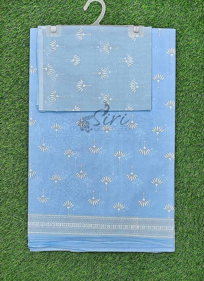 Pure Printed Soft Cotton Saree