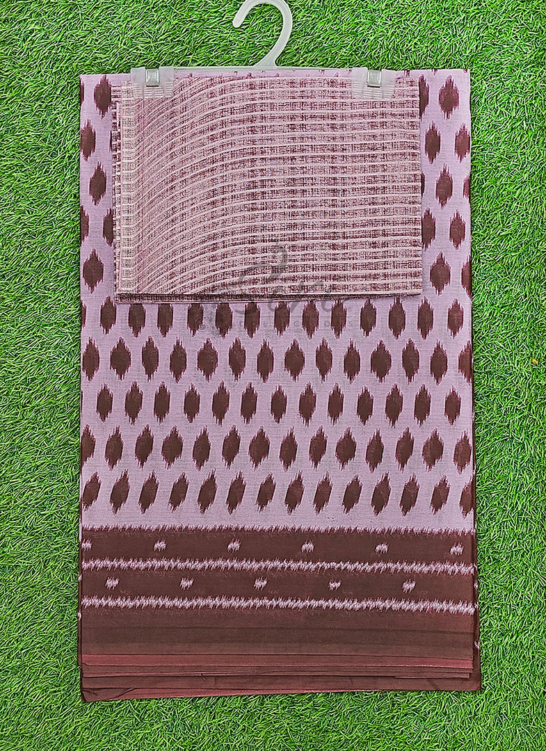 Pure Soft Cotton Saree in Ikat Print