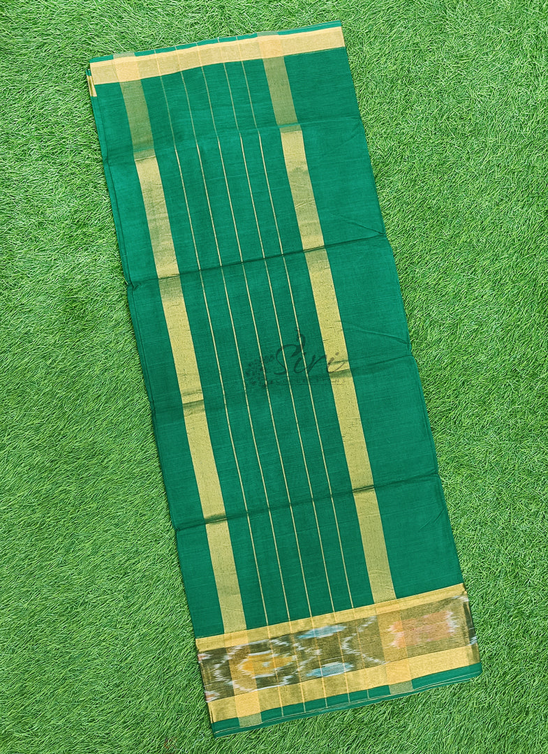 Latest Pure Cotton Saree in Ikat Design Border