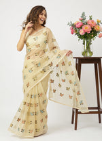 Load image into Gallery viewer, Lovely Organza Saree in Cute Birds Design