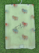 Load image into Gallery viewer, Lovely Organza Saree in Cute Flower Design